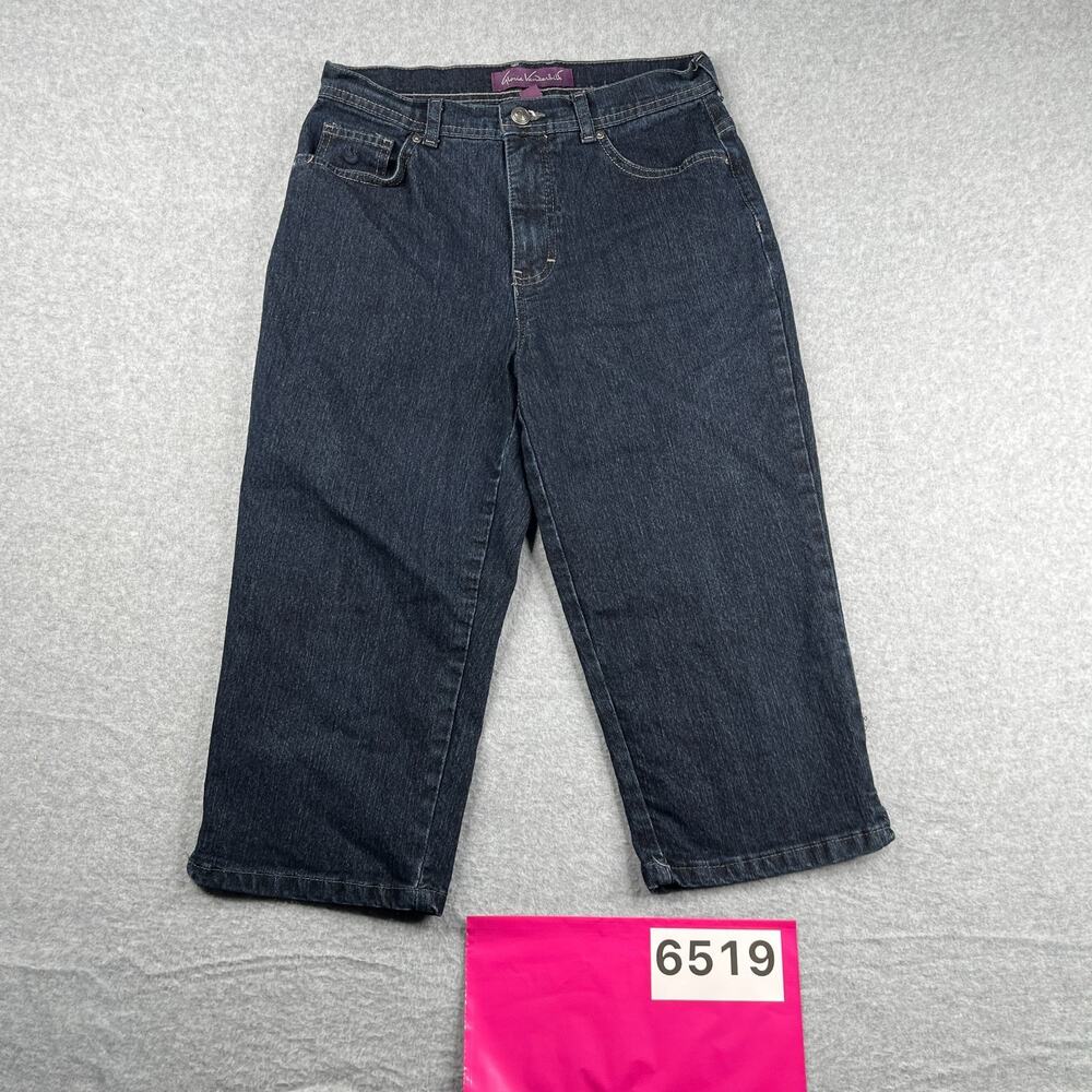 Gloria Vanderbilt Crop Darkwash Womens Size 10 Casual